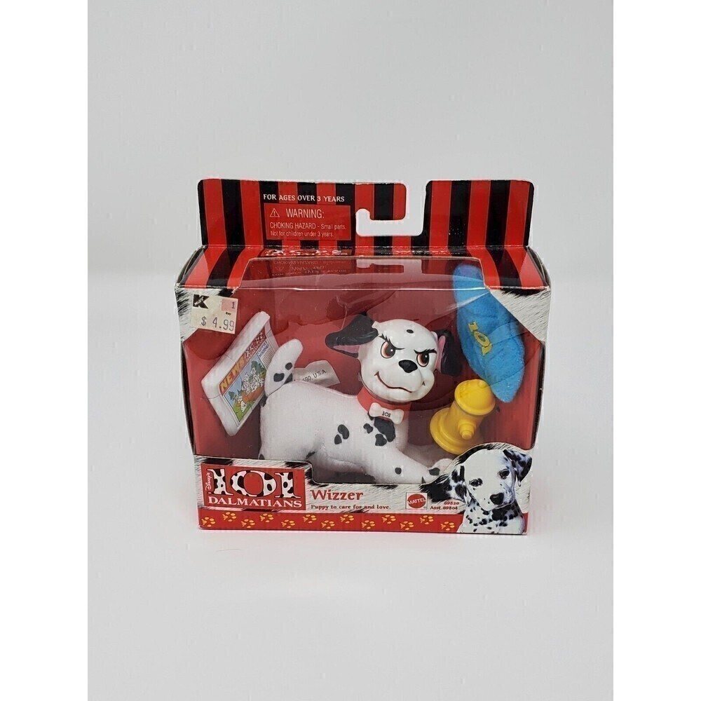VINTAGE DISNEY 101 DALMATIANS WIZZER PUPPY TOY NIB